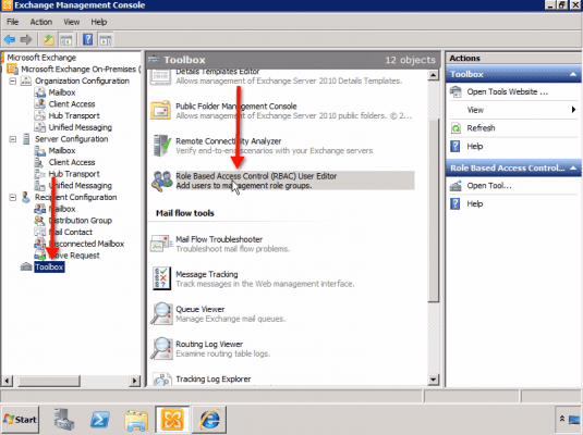 Exchange 2010 RBAC: bRole Based Access Control