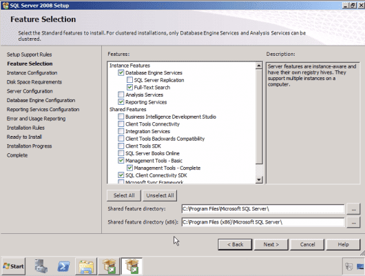 SQL Server 2008 Setup