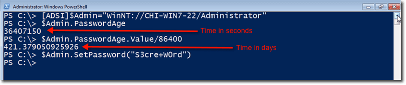 Change Password with PowerShell