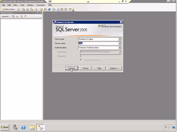 login SQL Server Management Studio