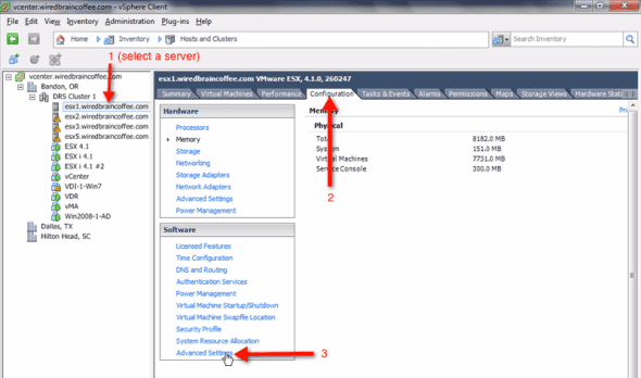 Configuring Memory Compression in vSphere 4.1