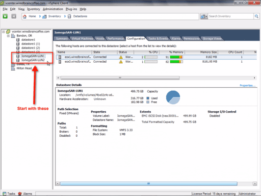 SIOC - vSphere storage IO control: prioritize datastores