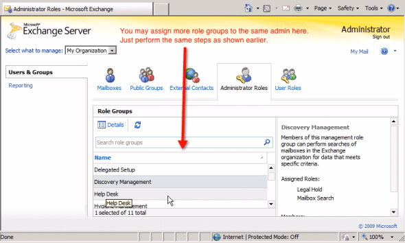 Exchange Server 2010 Role Based Access Control