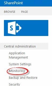 ULS in SharePoint 2013 central administration