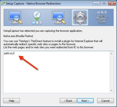 VMware Thinapp to Setup Native Browser Redirect