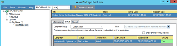Expand WSUS Updates: approved