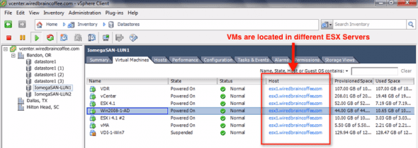SIOC - configuring vSphere storage IO control on different VMs