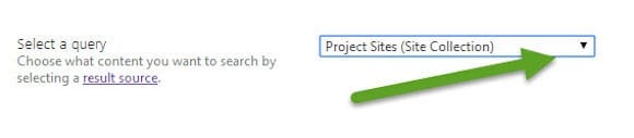 Result Source for Search in SharePoint 2013 select query