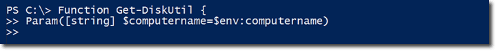 Function Parameter with PowerShell
