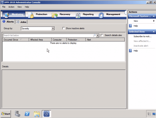 DPM 2010 Administrator Console