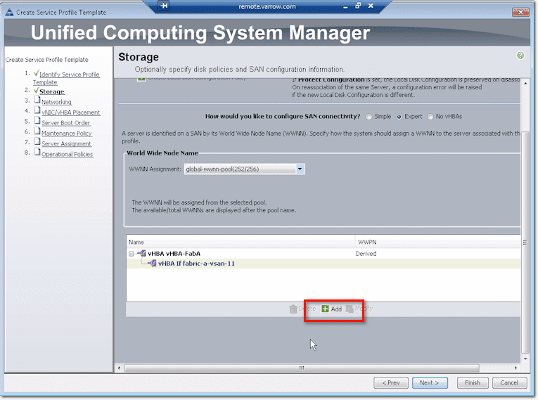 done configuring fabric a