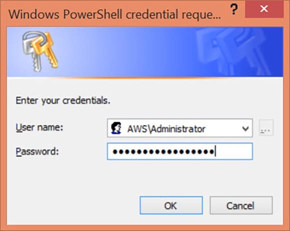 Dialog Box Prompt for Credentials. (Image Credit: John O'Neill Sr.)