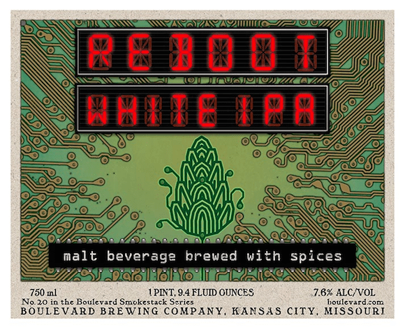 Boulevard Brewing Co.'s Reboot White IPA is sure to ease the woes of any help desk technician.