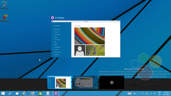 Windows 9 Virtual Desktops