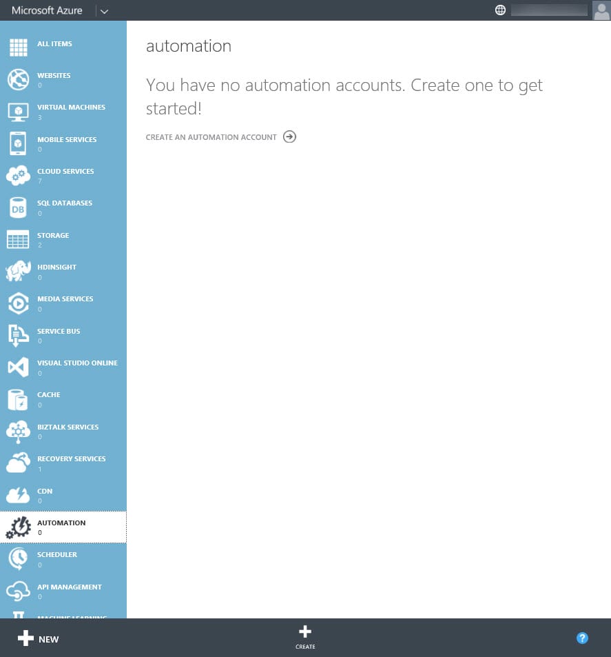 Setting up an automation account in Azure. (Image Credit: Russell Smith)