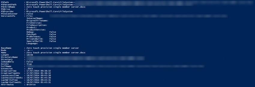 Use PowerShell's get-childitem cmdlet to search a directory (Image Credit: Russell Smith)