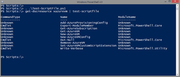 Testing the script file in Windows PowerShell. (Image Credit: Jeff Hicks)