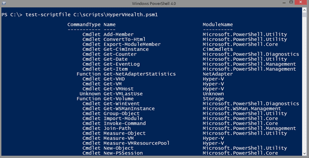 Using the function on a different script file in PowerShell. (Image Credit: Jeff Hicks)