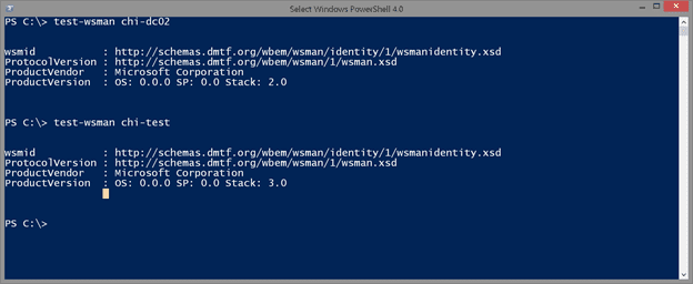 Using the Test-WSMan cmdlet in PowerShell. (Image Credit: Jeff Hicks)