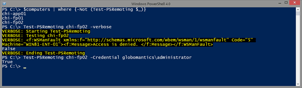 Wrapper for PowerShell Test-WSMan