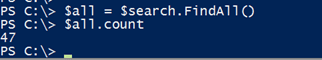 Using the FindAll() method in Windows PowerShell. (Image Credit: Jeff Hicks)