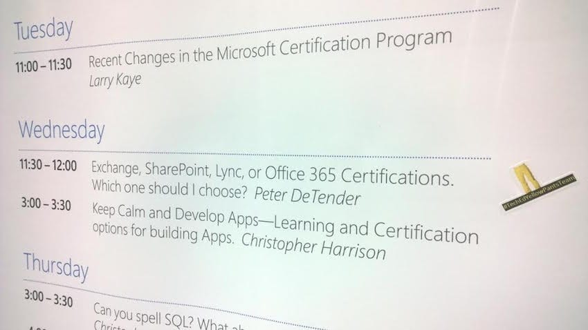 Peter DeTender presented a session on certification exams at TechEd Europe 2014. (Image Credit: Peter DeTender)