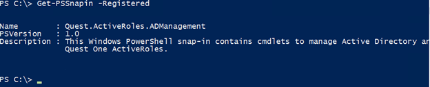 Obtaining a list of snap-ins with windows PowerShell. (Image Credit: Jeff Hicks)