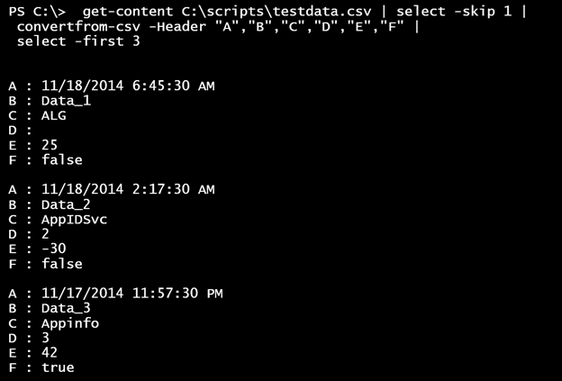 Using ConvertFrom-CSV in Windows PowerShell. (Image Credit: Jeff Hicks)