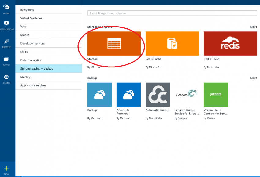 Creating a new storage account in Azure. (Image Credit: Aidan Finn)