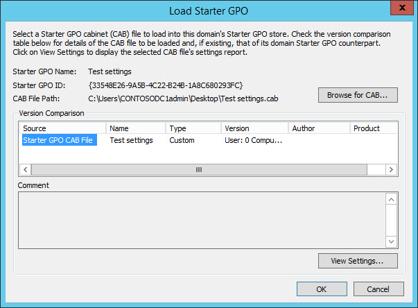 Load a starter GPO in the Group Policy Management Console. (Image Credit: Russell Smith)