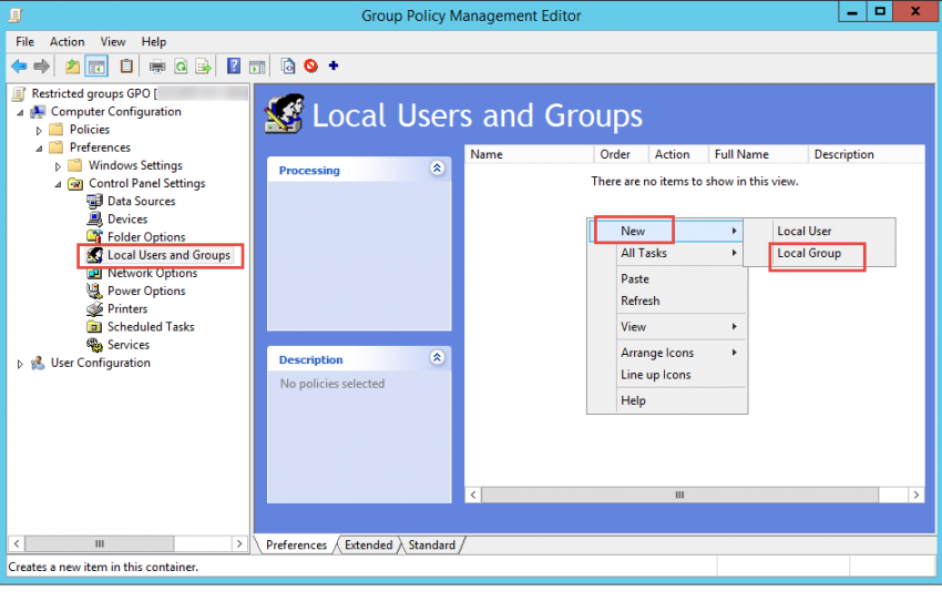 Manage Local Active Directory Groups Using Group Policy Preferences