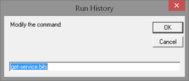 Modifying the command with run history. (Image Credit: Jeff Hicks)
