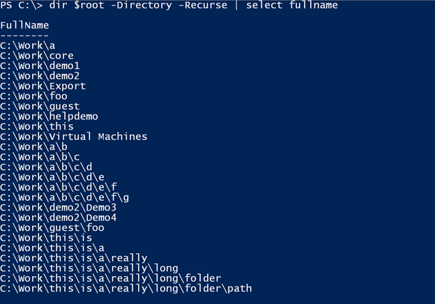 Filtering for all directories in Windows PowerShell. (Image Credit: Jeff Hicks)