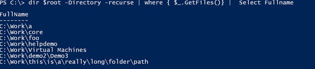 Testing if folders contain an item with GetFiles() in Windows PowerShell. (Image Credit: Jeff Hicks)