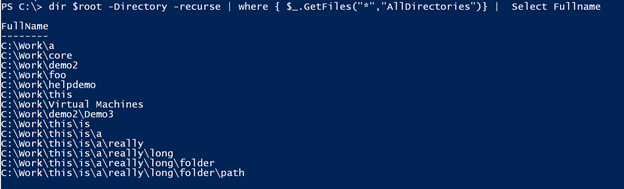 Using GetFiles() to search for files recursively in Windows PowerShell. (Image Credit: Jeff Hicks)