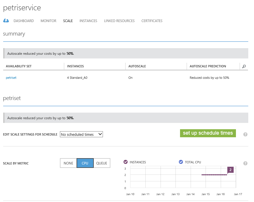 Enabling auto-scaling in Azure. (Image Credit: Aidan Finn)