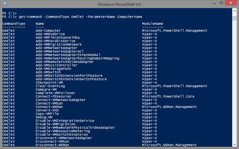 Using the get-command cmdlet in Windows PowerShell. (Image Credit: Jeff Hicks)
