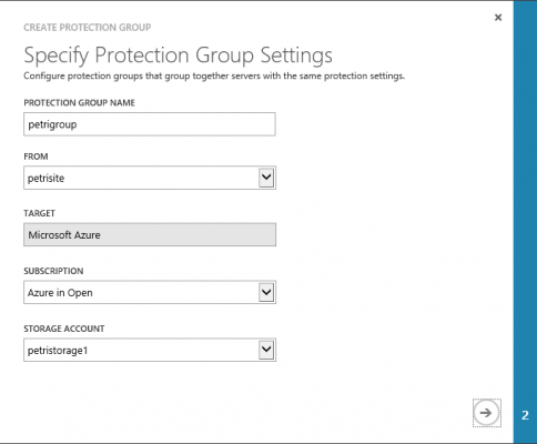 Specify the Hyper-V site and storage account in Azure Site Recovery (Image Credit: Aidan Finn)