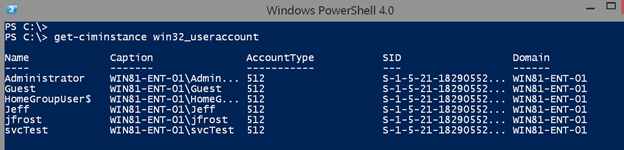 Use the Get-CIMInstance cmdlet in Windows PowerShell. (Image Credit: Jeff Hicks)