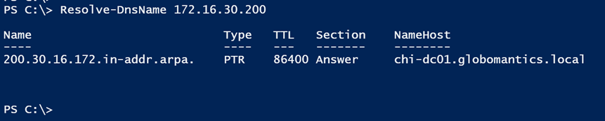 Using PowerShell's Resolve-DnsName cmdlet. (Image Credit: Jeff Hicks)