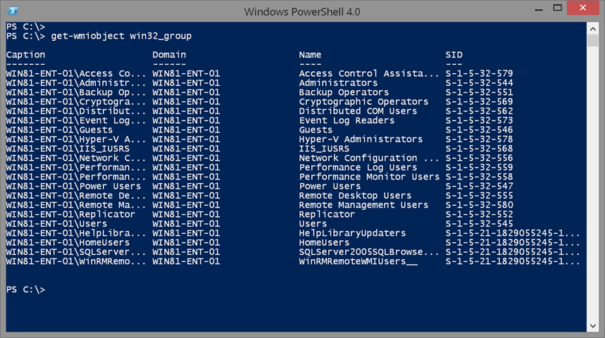 Using get-wmiobject in Windows PowerShell. (Image Credit: Jeff Hicks)
