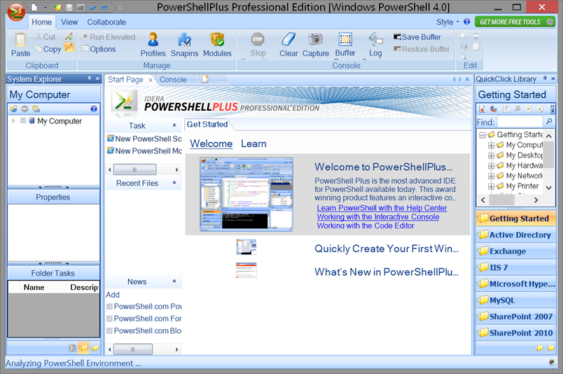 PowerShell Plus Professional Edition by Idera. (Image Credit: Jeff Hicks)