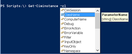 Parameter names in the console. (Image Credit: Jeff Hicks)