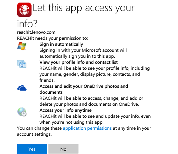 Authorizing the ReachIt app to access your cloud storage accounts. (Image Credit: Jeff Hicks)