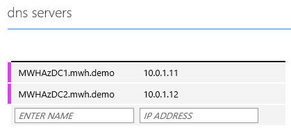 Configuring DNS servers in an Azure virtual network (Image Credit: Aidan Finn)