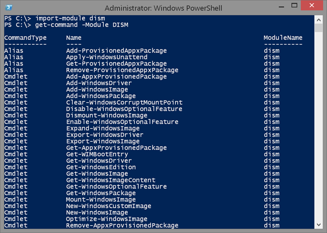 Getting Started With Dism Powershell Cmdlets