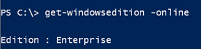 The get-windowsedition cmdlet. (Image Credit: Jeff Hicks)