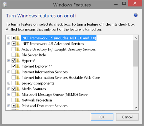 Turn Windows features on or off. (Image Credit: Jeff Hicks)