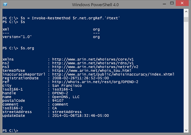 Using InvokeRestMethod in Windows PowerShell. (Image Credit: Jeff Hicks)