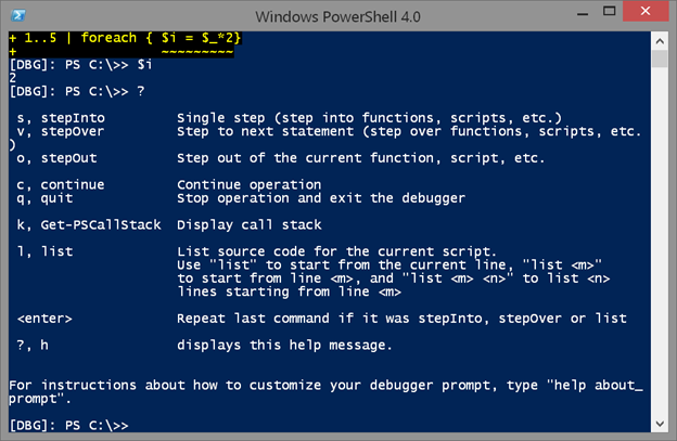 Help information for debugging in Windows PowerShell. (Image Credit: Jeff Hicks)